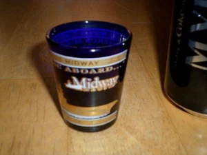 U.S.S. MIDWAY MUSEUM, Glass Shot Glass, Vintage - Picture 1 of 12