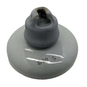1999 PORCELAIN INSULATOR MARKED LAPP USA 654512 SAUCER VINTAGE 246 9 SUSPENSION - Picture 1 of 24