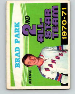 (HCW) 1971-72O-Pee-Chee #257 Brad Park NHL  NY Rangers AS 8952