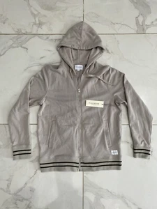 Five Four Los Angeles Full Zip Yonas Hoodie Mens Medium Taupe NWT Tan - Picture 1 of 8