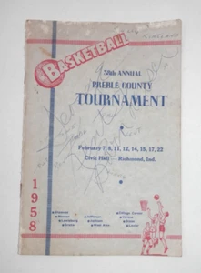 1958 Preble County Ohio Basketball Tournament Program • Shawnee Monroe Jefferson - Picture 1 of 14