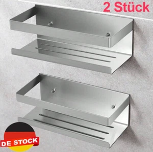 2 Stück Duschablage Ohne Bohren Duschkorb Edelstahl Ablage Duschregal Regal *~ - Bild 1 von 9