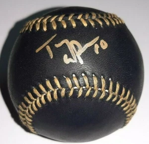 Tony Larussa Signed Rawlings Black Baseball PSA DNA COA Autographed In Gold - Picture 1 of 5