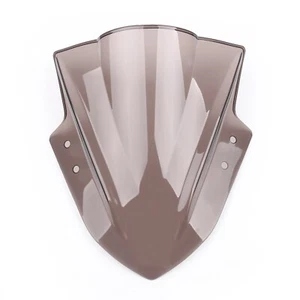 Windshield WindScreen Double Bubble For Kawasaki Ninja 300 EX300 2013-2017 Smoke - Picture 1 of 3