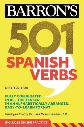 501 Spanish Verbs, Ninth Edition (Barron's 501 Verbs) (Spanish Edition), Kendris Foto 1 de 1