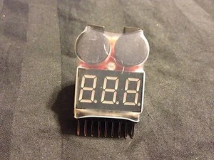 NEW 2in1 Indicator 1-8s RC Lipo Battery voltage Tester low voltage Buzzer Alarm - Picture 1 of 5