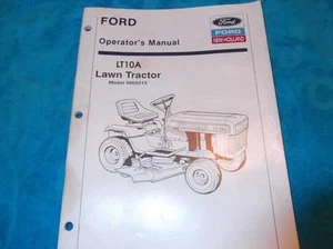 FORD LT 10A YARDAS TRACTOR MANUAL DEL OPERADOR FORD/NUEVO HOLANDÉS - Imagen 1 de 1