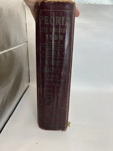 Vintage 1959 Polk’s Peoria City Directory Peoria, Illinois Genealogy LESEN - Bild 1 von 23