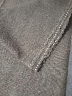 Vtg Wool Blend Fabric 150x120cm Lightweight Brown Crafting Dressmaking Sewing Gd - Image 1 of 4