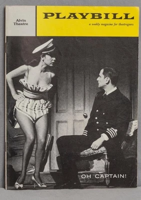 Playbill Oh Captain Alvin Theatre April 7 1958 drt - Image 1 of 4