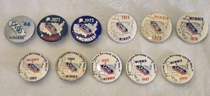 Vintage Chicago Truck Drivers Union Konvolut 11 Pins verschiedene Jahre 60er bis 80er - Bild 1 von 14