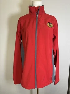 NHL Chicago Blackhawks Men’s Medium Full Zip Jacket VGUC - Picture 1 of 7