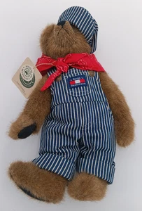 Rare! Boyds Bears “ELMER O. BEARROAD” with tags, 13” Railroad Train Engineer - Picture 1 of 5