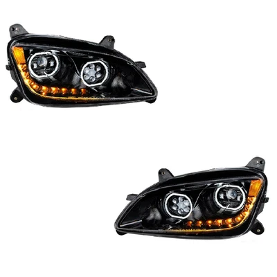 Par de faros LED Blackout 10 Peterbilt 587 2010-2016 y 579 2012-2021 diestro y diestro Foto 1 de 4