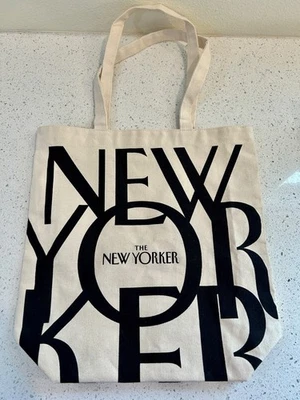 " The New Yorker " Cotton Canvas Tote Bag - 15 x 15 x 5 - NICE! - Image 1 of 4