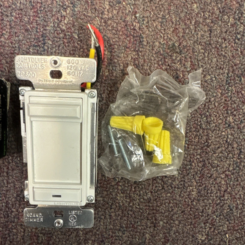 Atenuador deslizante Lightolier Sunrise ZP600VA-W BLANCO ZP600VAW INC/LV inductivo Foto 1 de 1