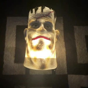 Halloween Vintage 1999 Frankenstein 11” Blow Mold Head Yard Decor Paper Magic - Picture 1 of 8