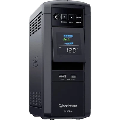 CyberPower CP1000PFCLCD-R 1000VA/600W Pure Sine Wave UPS - Certified Refurbished - Image 1 of 4