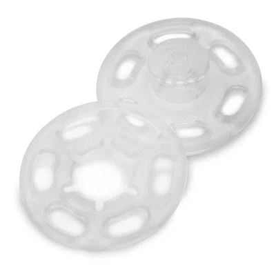 30 Sets 21mm 0.83inch Clear Plastic Snaps, Sew-on Buttons, Fasteners, Clothing - Image 1 of 4