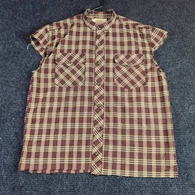 Camisa De Colección JNCO Corte Sin Mangas a Cuadros L 1985 Logo Hágalo Usted Mismo Grunge Punk Skate Foto 1 de 4