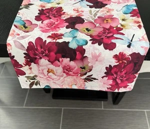 Floral Watercolor Blossoms Table Runner Kitchen or Bedroom Dresser Scarf RV - Picture 1 of 1