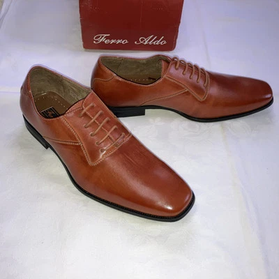 NEW Men's Ferro Aldo  MFA19277A  Square-toe Classic Oxford Dress Shoes Size 10 - Image 1 of 4
