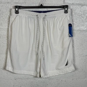 Bañador Nautica Hombre Secado Rápido Nylon 8" Blanco Brillante XL - Imagen 1 de 8