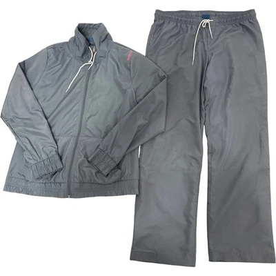 Conjunto de Trajes Femininos Reebok Cinza Tamanho G Roupa Ativa Confortável - Imagem 1 de 4