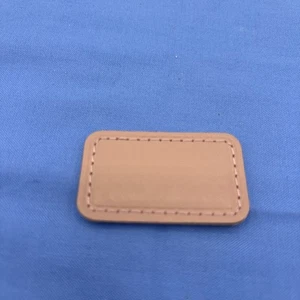 NEW Tumi Monogram Patch in Rosewood Pink Leather 2” - Picture 1 of 4