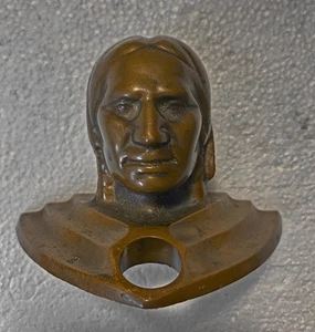 Vintage Original Jennings Sun Chief Casino Slot Machine Indian Head Bronze Brass - Picture 1 of 10