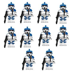 Nuevo 10x PERSONALIZADO Star Wars 501st Clone ARF Trooper Brick Minifigura - Imagen 1 de 1