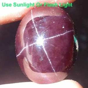 12.55 Cts. Natural Red Star Garnet 4 Rays Cabochon Shape Certified Gemstone - Picture 1 of 4