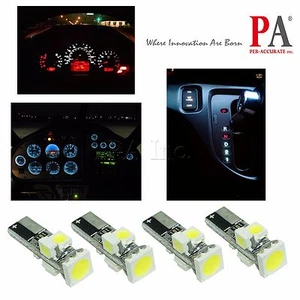 10Pcs T5 74 Twist Socket Instrument Panel Cluster WHITE Dashboard LED Light Bulb - Picture 1 of 9