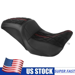 Red Stitch Rider Passenger Seat For Harley Road Glide Road King Models 2008-2023 - Picture 1 of 11