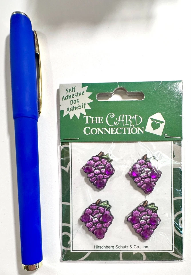 Card Connection Embroidered Grapes Stickers Scrapbooking Embellishment Card - Image 1 of 1