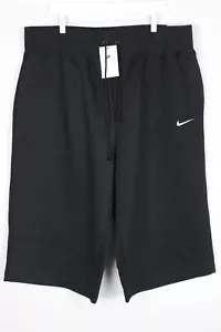 Nike Women's Phoenix High Rise Crop Leg Sweatpants Fleece Black FB8418 010 - Picture 1 of 5