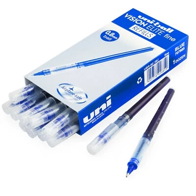 Uni-Ball Vision Elite Stift Nachfüllpatrone 0.8mm fein Flüssig Tinte blau - Bild 1 von 4