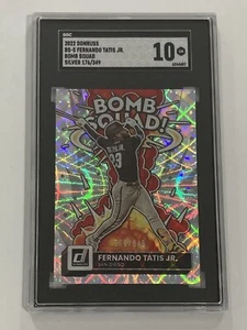 2022 Panini Donruss #5 Fernando Tatis Jr. Bomb Squad SGC 10 Gem Mint Silver /349 - Picture 1 of 2