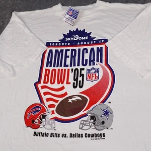 Vintage Buffalo Bills Hemd Herren XL NFL American Bowl Toronto Skydome Dallas Cowboys - Bild 1 von 13