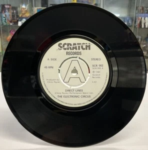 1981 Scratch Records The Electronic Circus Direct Lines/Le Chorale 7" Single - Bild 1 von 6