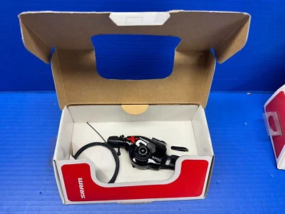 Palanca de cambios delantera izquierda SRAM XO 3 velocidades negra roja MTB triple plato XC barra plana Foto 1 de 3