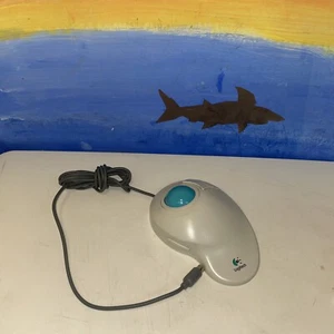 USED Logitech TrackMan Vista vintage PS/2 Computer Trackball Mouse T-CG10 - Picture 1 of 3