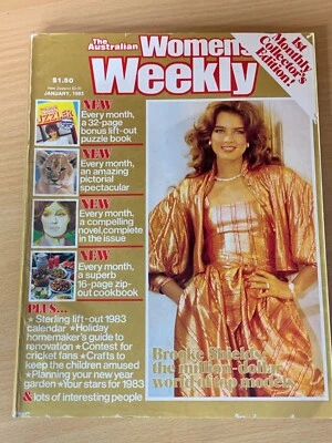 The Australian Women's Weekly Womens Magazine January 1983 Brooke Shields - Image 1 of 3