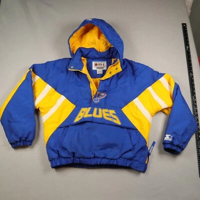 Chaqueta con Capucha RARA De Colección St Louis Blues Starter Puffer Oficial NHL Talla Grande Foto 1 de 4