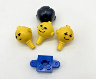 LEGO Head  Homemaker Large Figures  3 - Heads 1 - Torso 1 - Hair Pieces Vintage - Image 1 of 4