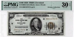 1929 Fr 1890-D $100 CLEVELAND FRBN D/A BLOCK S/N D00250445A PMG 64 EPQ - Picture 1 of 6