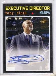 2017 TOPPS ARCHIVES FAN FAVORITES TONY CLARK "TIGERS/MLBPA" AUTOGRAPH AUTO - Picture 1 of 1