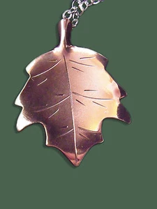 Stuart Nye Medium Kupfer Ahornblatt Anhänger - Bild 1 von 4