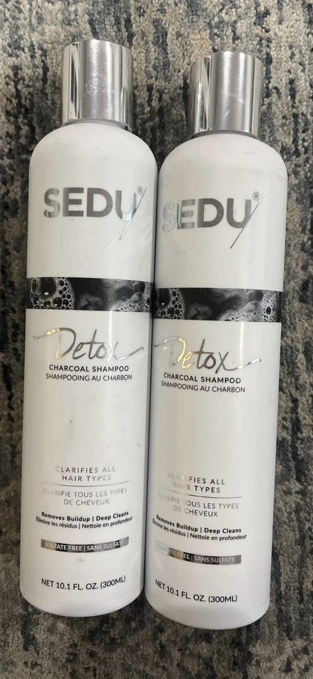 Paquete de 2 champú clarificador de carbón Sedu Detox de 10,1 oz Foto 1 de 4
