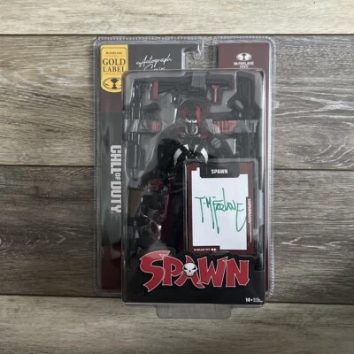 Serie de autógrafos McFarlane Gold Label 2024 Spawn Call of Duty exclusivo automático Foto 1 de 2